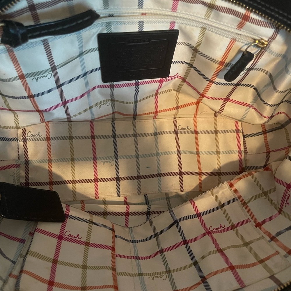 COACH - Black Leather Shoulder Bag / Tote Bag - Picture 4 of 8